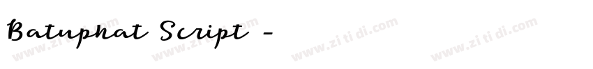 Batuphat Script商字体转换